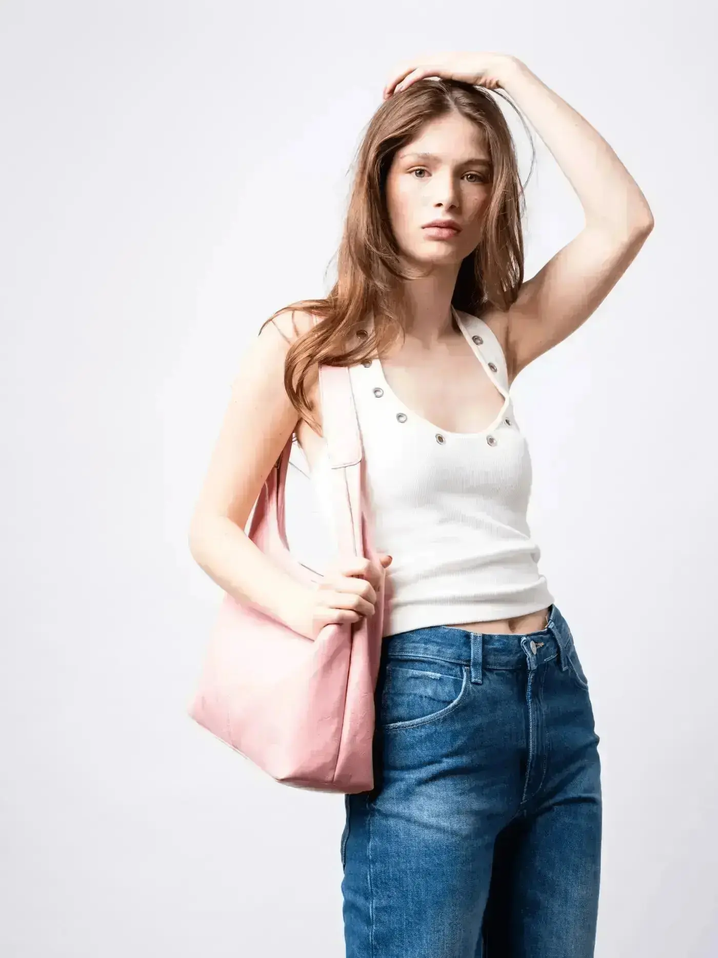 Scarlett Distressed Leather Tote - Image 136