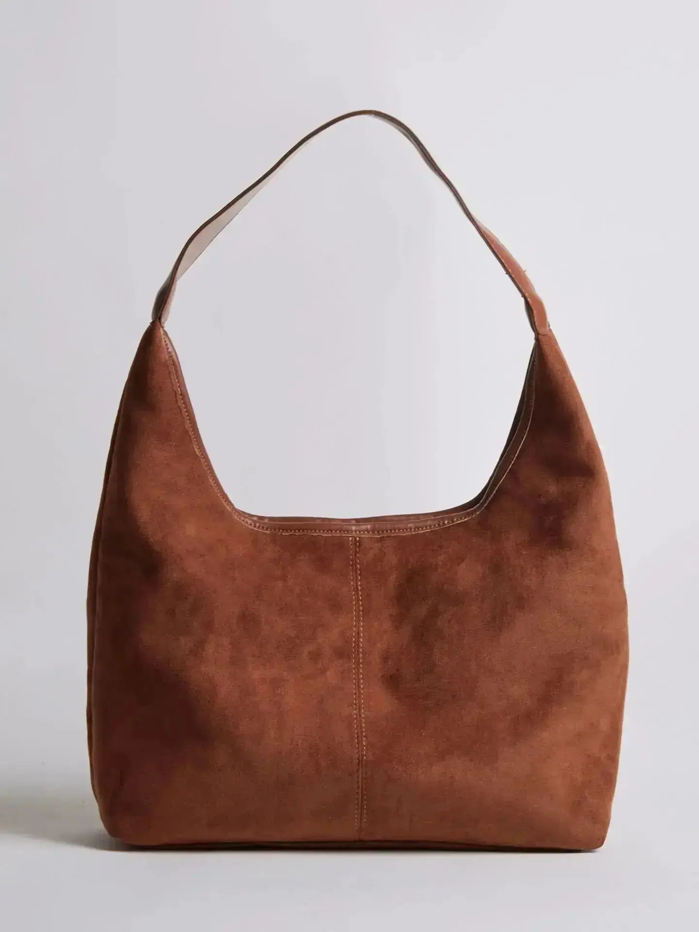 Suede Daily Leather Tote - Image 29