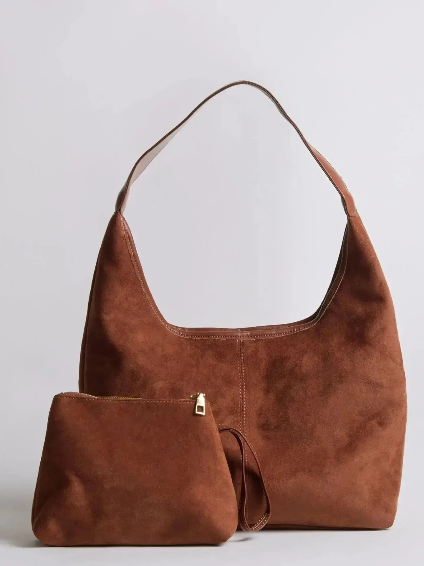 Suede Daily Leather Tote - Image 30