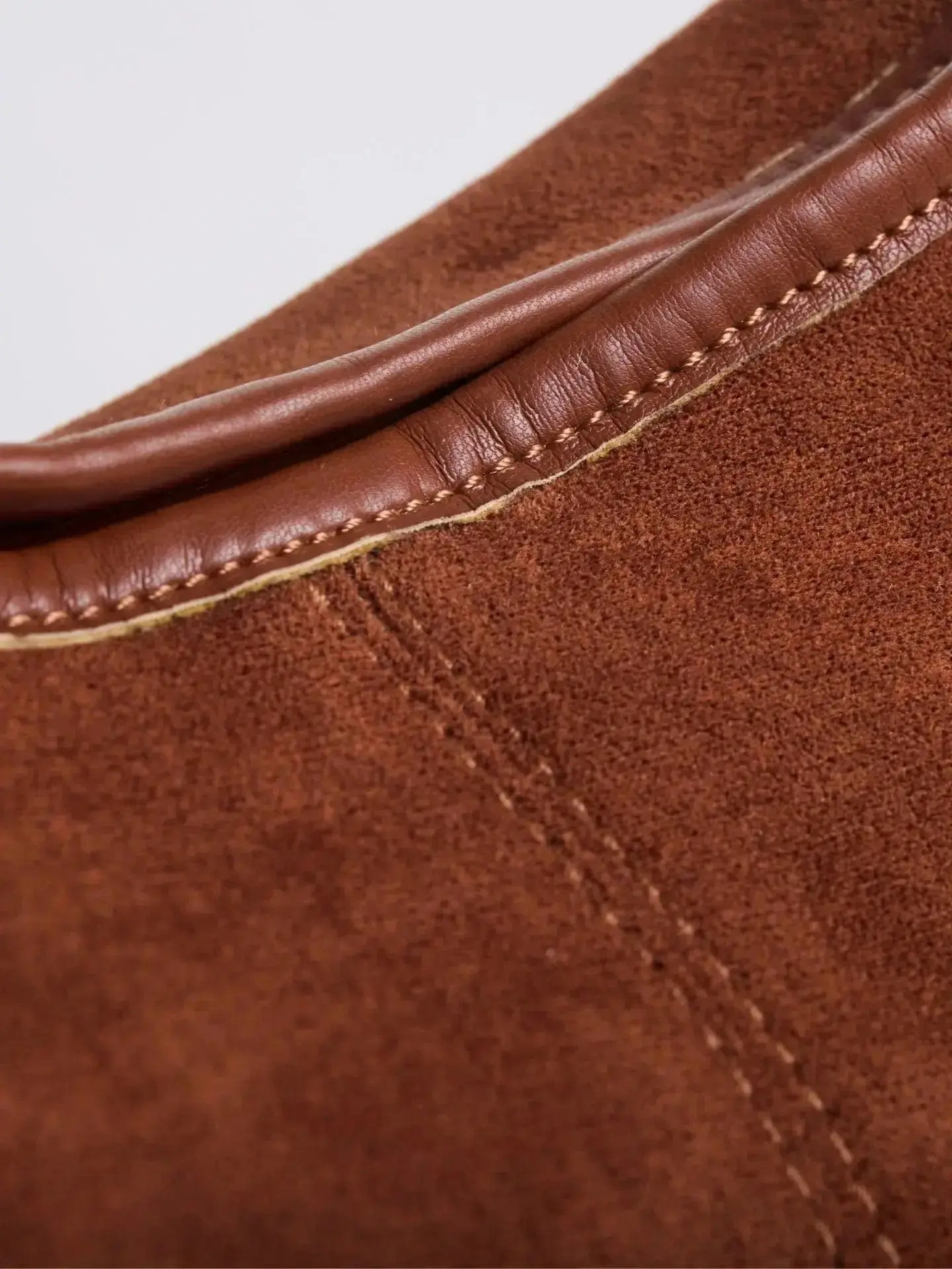 Suede Daily Leather Tote - Image 34