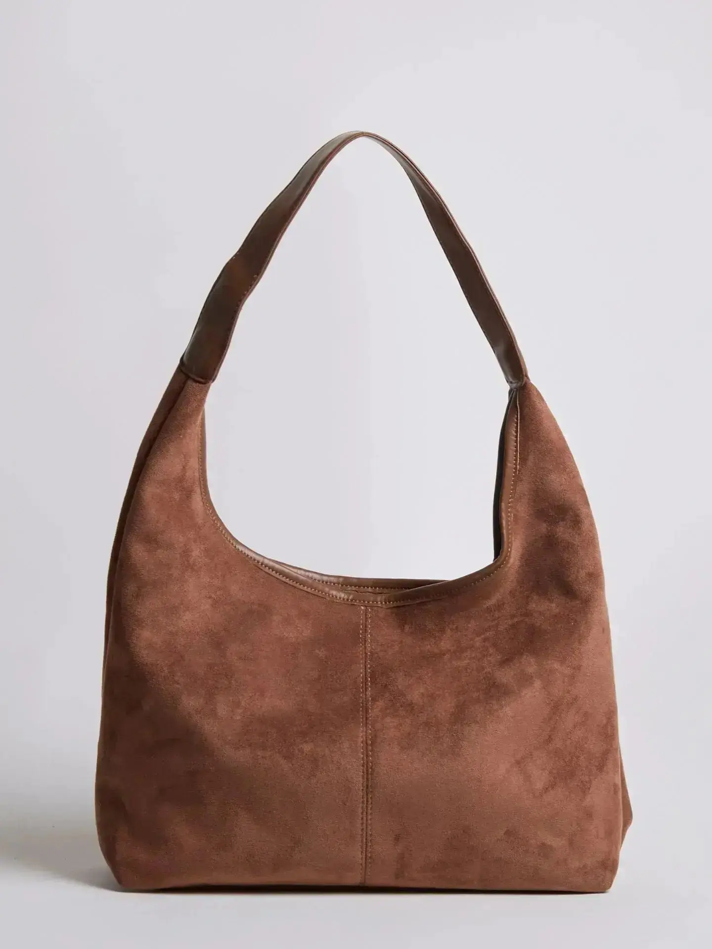 Suede Daily Leather Tote - Image 35