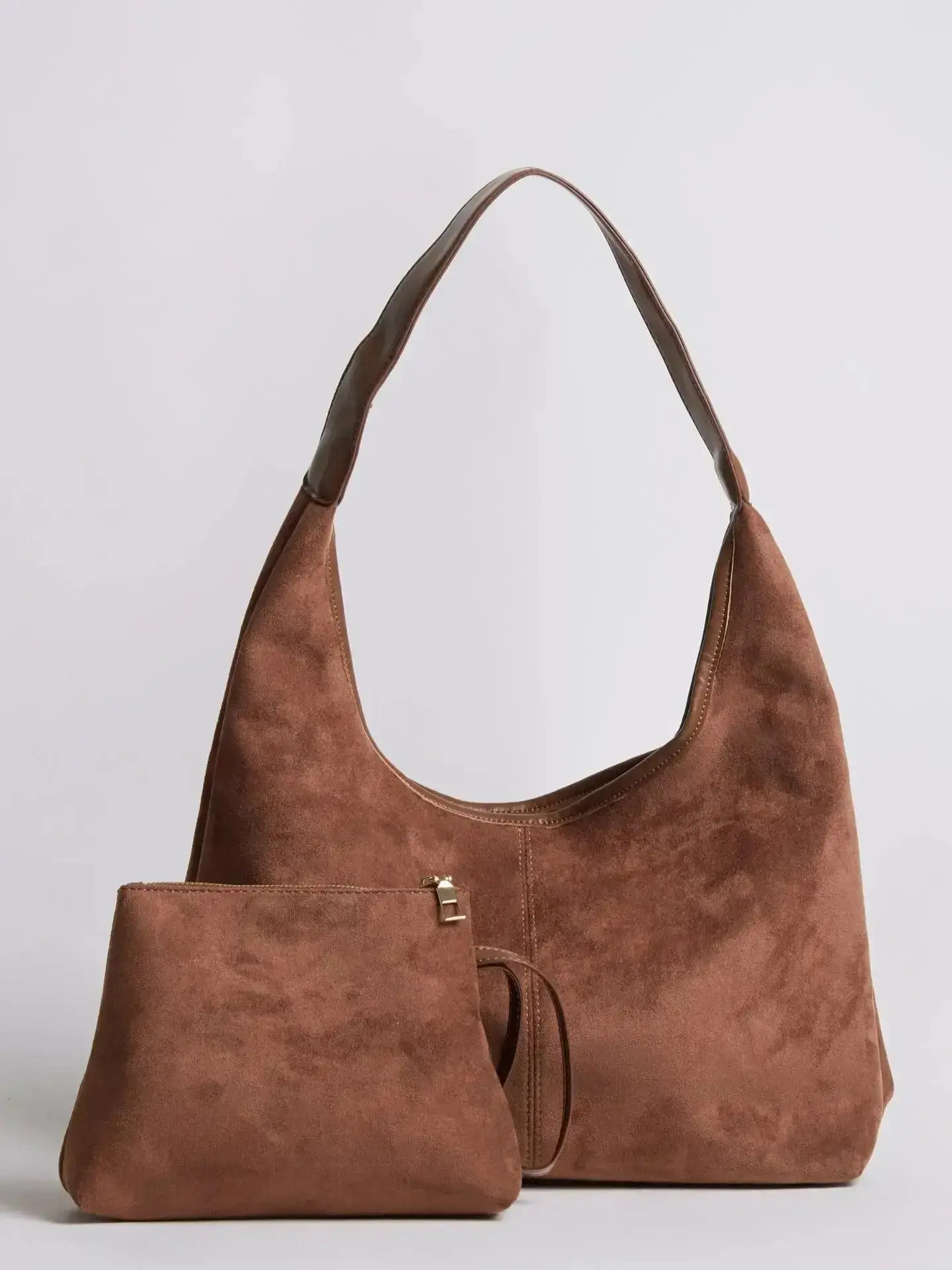Suede Daily Leather Tote - Image 36