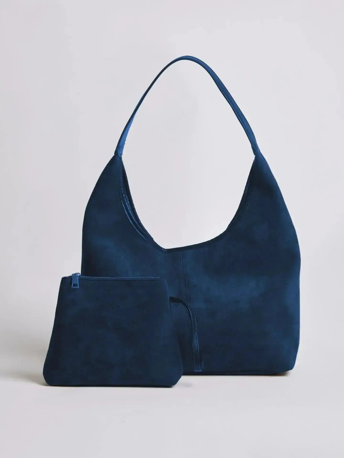 Suede Daily Leather Tote - Image 42